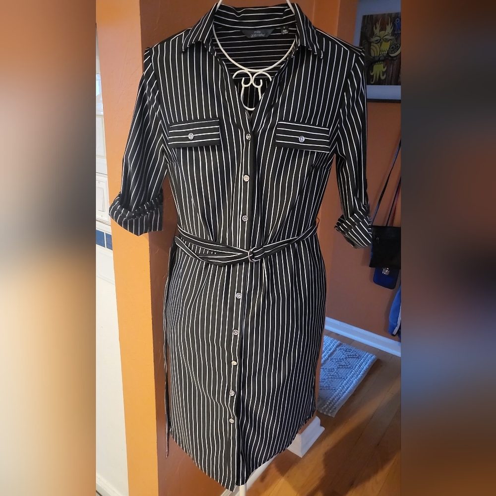 Stripped black dress